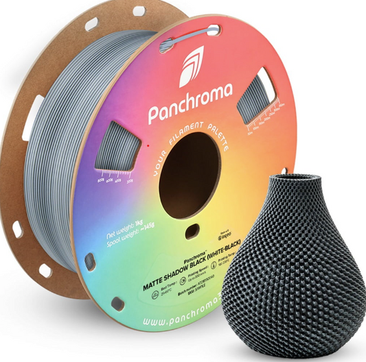 PolyMaker Panchroma Dual Matte PLA Filament Shadow Black